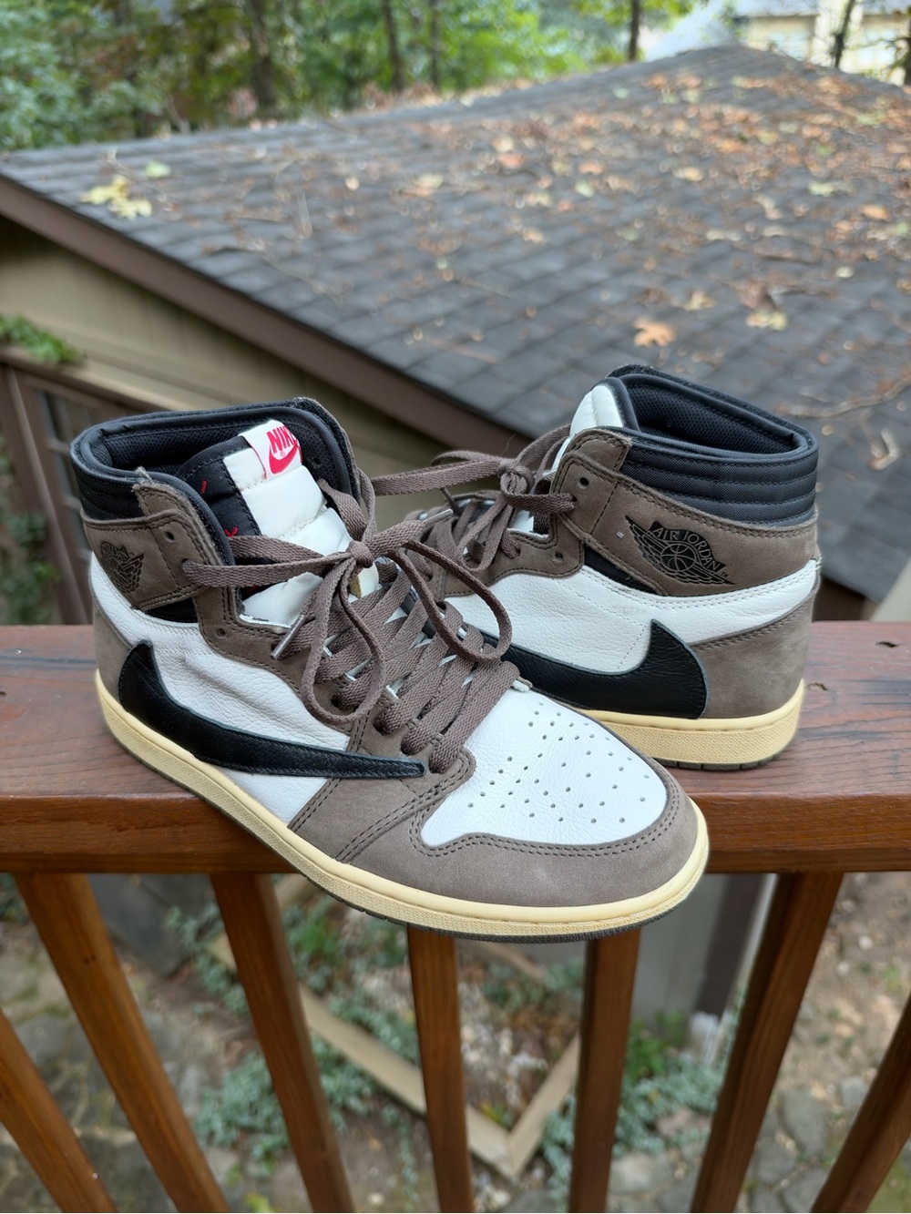 Jordan 1 Retro High OG SP Travis Scott Mocha Sz 9.5